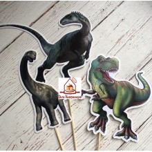 Топпер пластиковый "Динозавры"